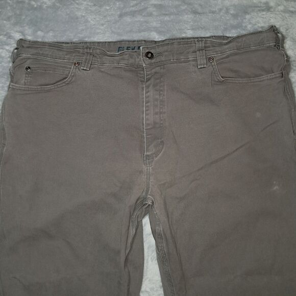 Duluth Pants Mens 42x30 Green Flex Fire Hose Cargo Measures 41x28 Canvas Chore - Picture 2 of 11